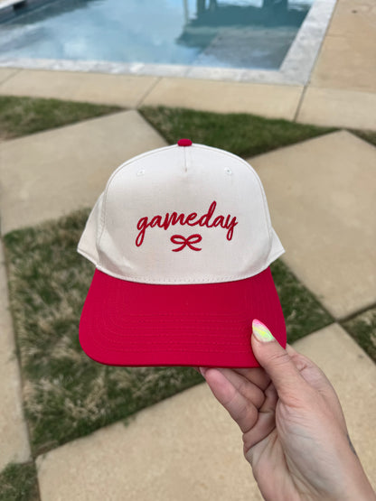 Gameday Bow Trucker Hat - Embroidered - Otto Brand Hat /Multiple Colors
