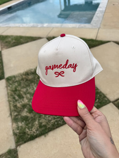 Gameday Bow Trucker Hat - Embroidered - Otto Brand Hat /Multiple Colors