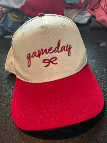 Gameday Bow Trucker Hat - Embroidered - Otto Brand Hat /Multiple Colors