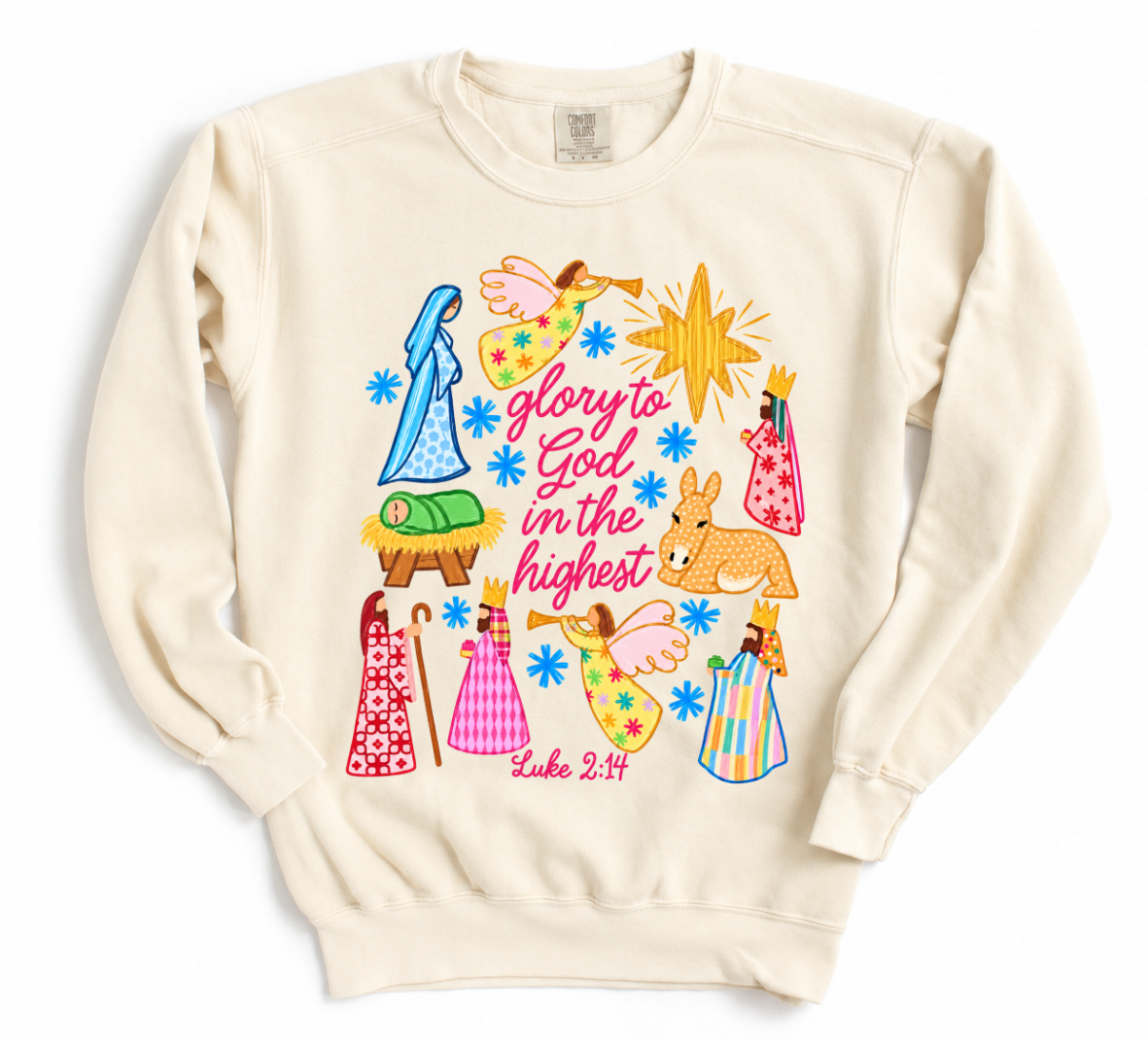 Comfort Colors Christmas Religious Sweatshirt