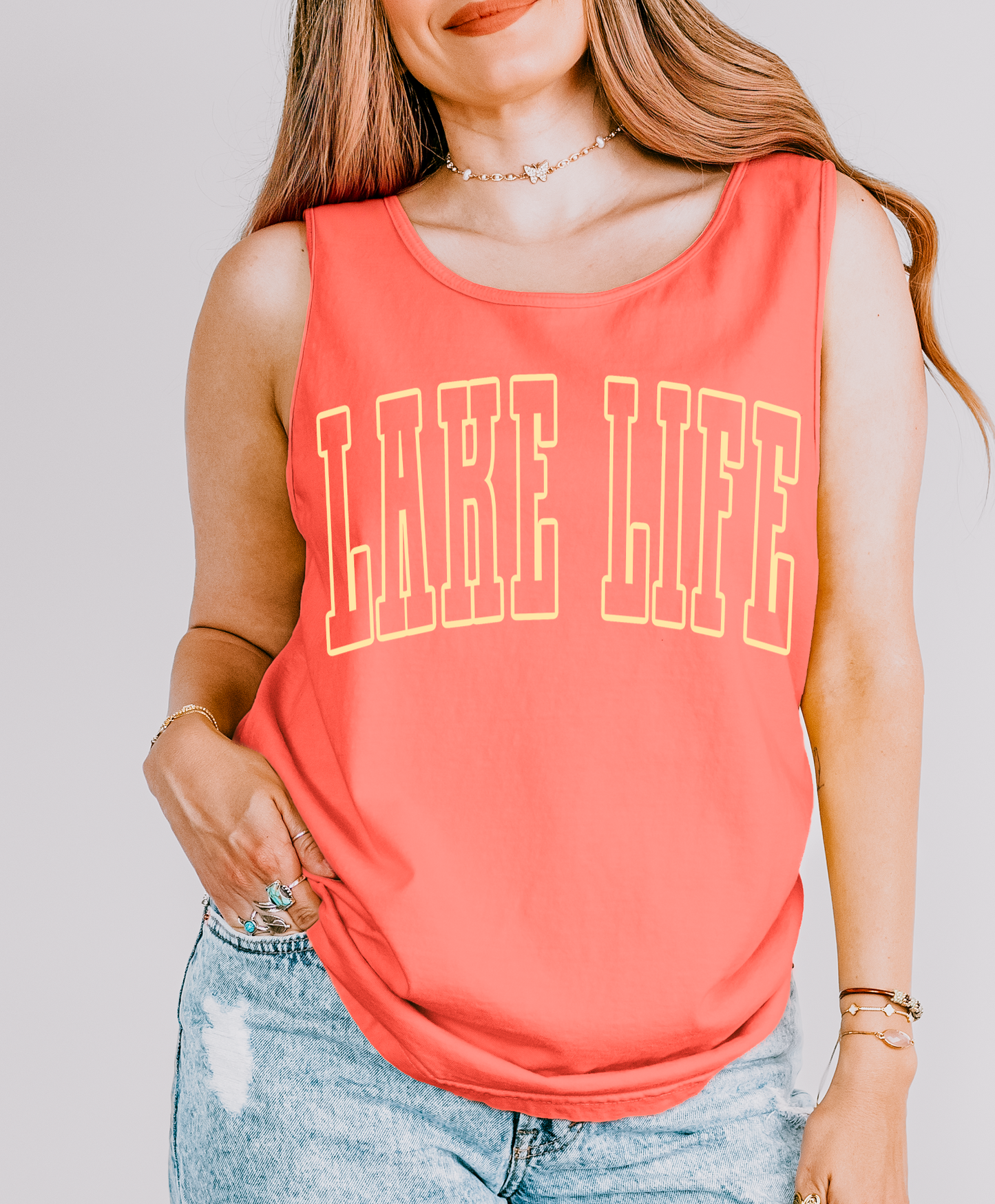 Lake Life Tank/Comfort Colors Cover Up / Lake Cover Up