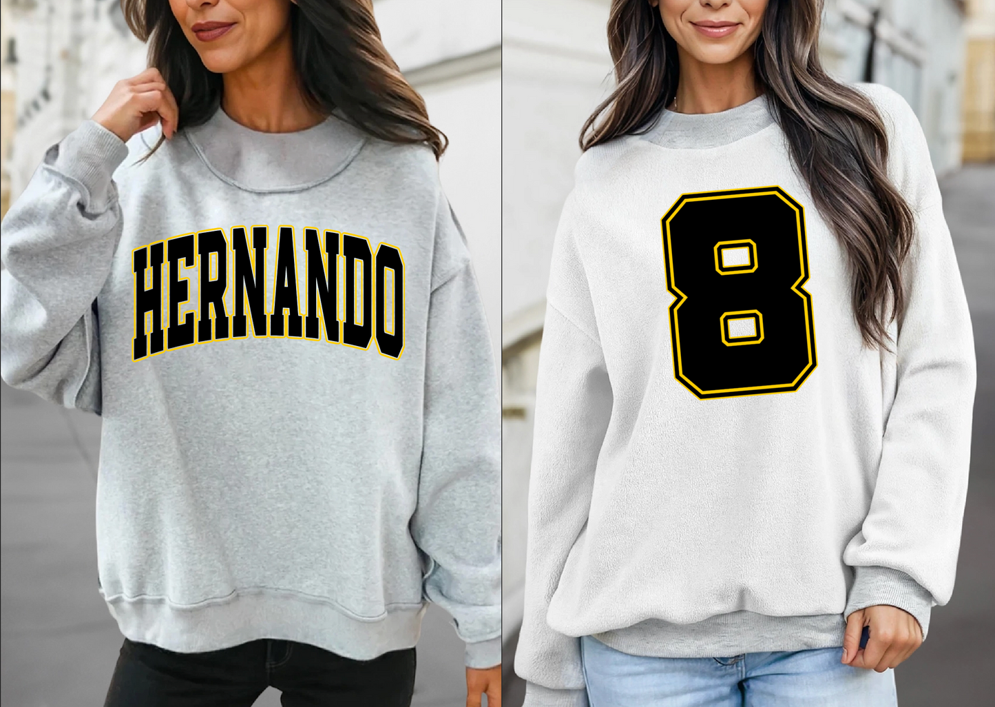 REVERSIBLE School Spirit Senatobia Warriors Mock Neck Sweatshirt - Completely Customizable/ Game Day Reversible Sweatshirts