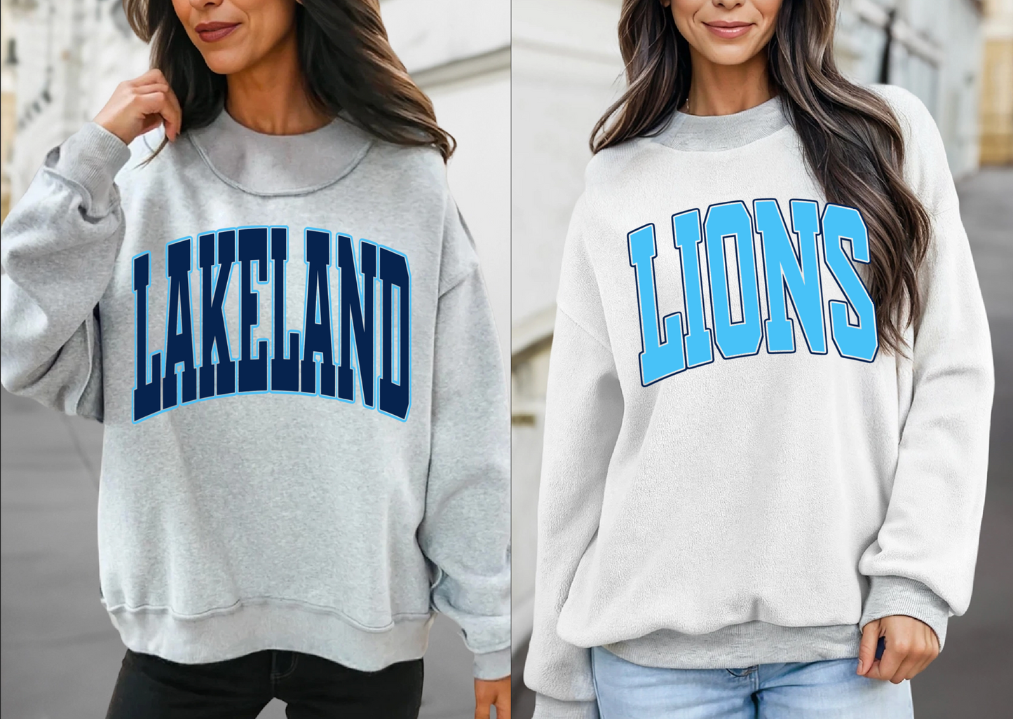 REVERSIBLE School Spirit Senatobia Warriors Mock Neck Sweatshirt - Completely Customizable/ Game Day Reversible Sweatshirts