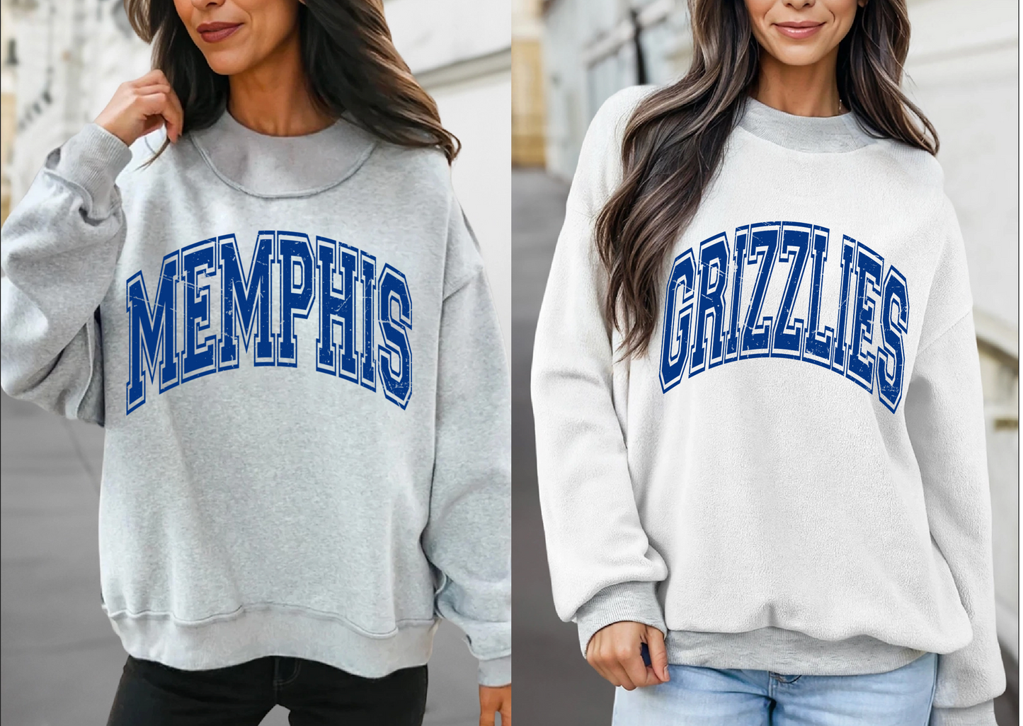 REVERSIBLE Mock Neck Sweatshirt - Grizzlies Completely Customizable/ Game Day Reversible Sweatshirts