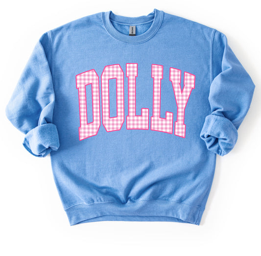 Dolly Gingham Print Sweatshirt/ Youth and Adult Sizes