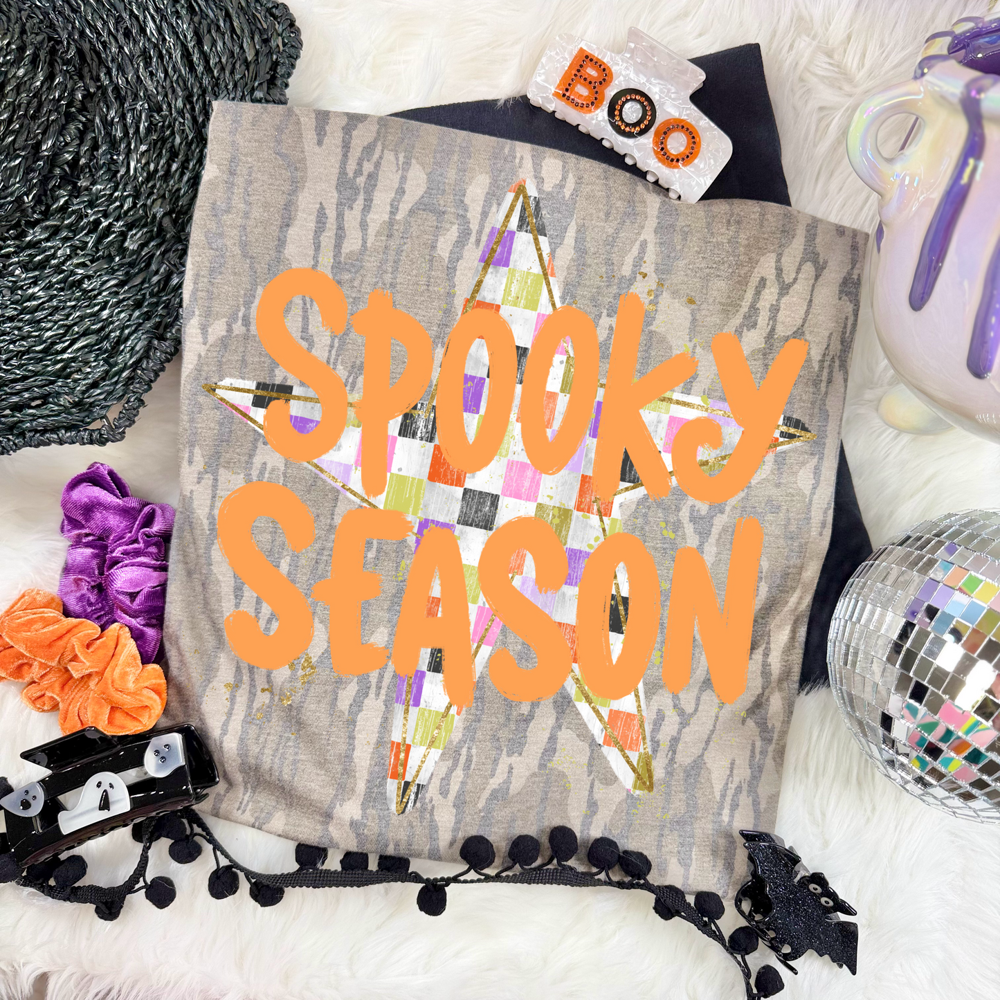 Mossy Oak Spooky Season Camo Shirt/ Halloween Shirt/ Youth and Adult Sizes