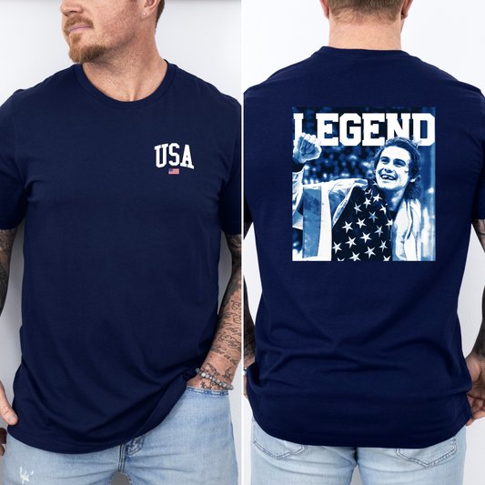 Gildan Softstyle USA Hockey Legend Shirt/ Jack Hughes USA Shirt