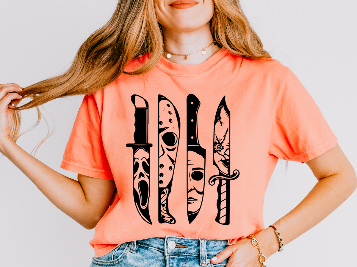 Comfort Colors Boxy Crop Halloween Tee/Halloween Fall Shirt/ Adult Shirts