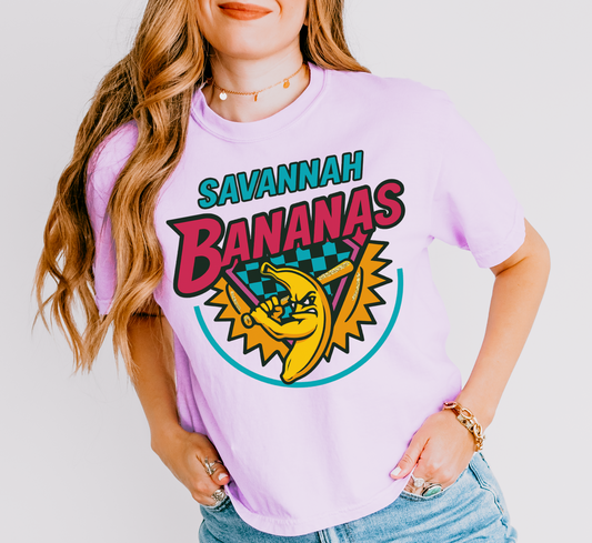 Boxy Comfort Colors CROPPED Banana Baseball Shirt/  Adult Sizes