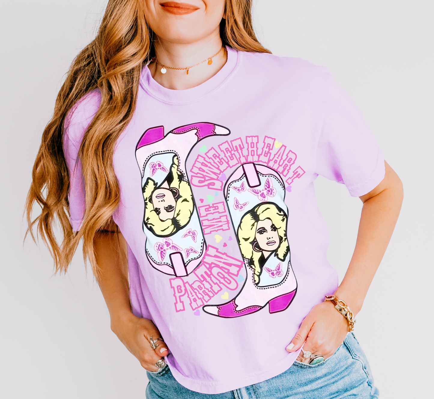 Parton Me Sweetheart Comfort Colors Dolly Cropped Tee