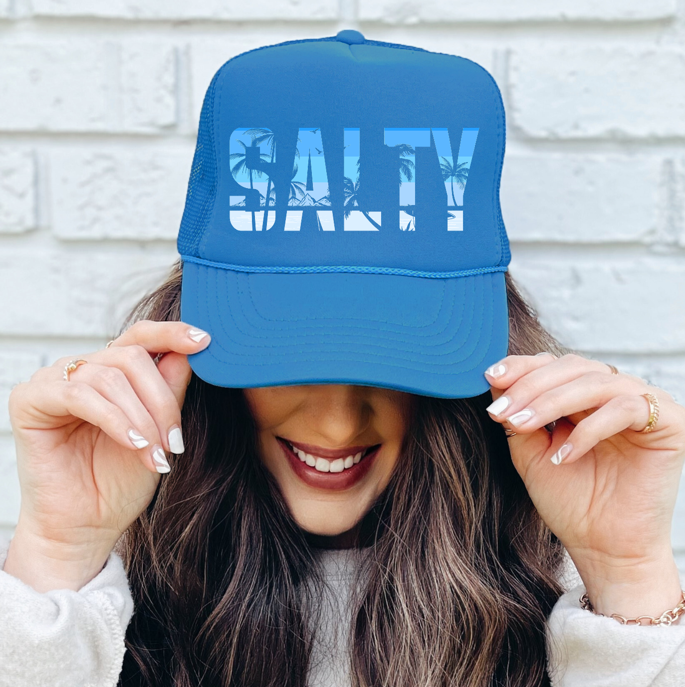 Salty - Trucker Hat/ Funny Gifts for Her / Vacation Hats/ Beach Hat/ Girls Trip Hats