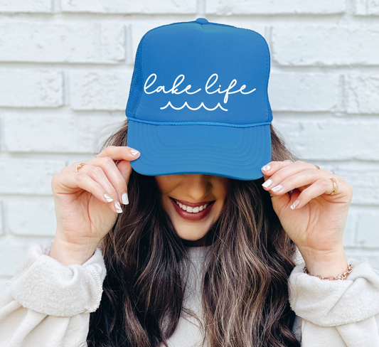 Lake Life Trucker Hat/ Trucker Hat/ Funny Trucker Hats/Lake Day Hat /Multiple Colors