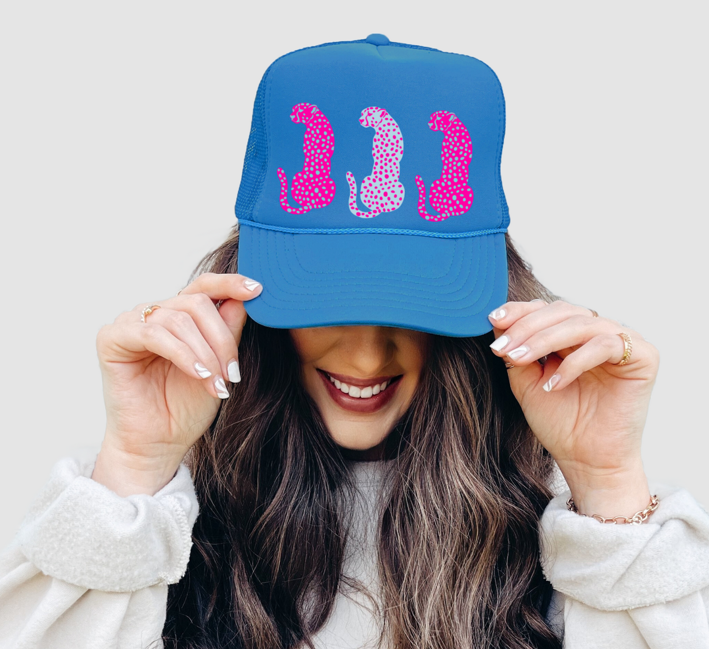 Leopard Trucker Hat/ Funny Trucker Hat / Vacation Hats