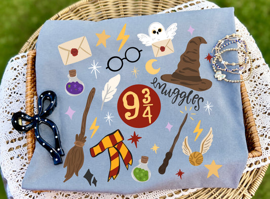 HP Things Tee/ Wizarding World Shirt/ Comfort Colors Youth and Adult Sizes