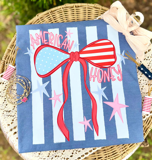 Comfort Colors American Honey Tee/ Memorial Day or July 4th Tee/ 4th Of July