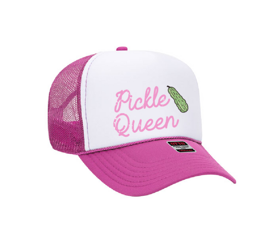Pickle Queen Hat/ Country Western Style Trucker Hat