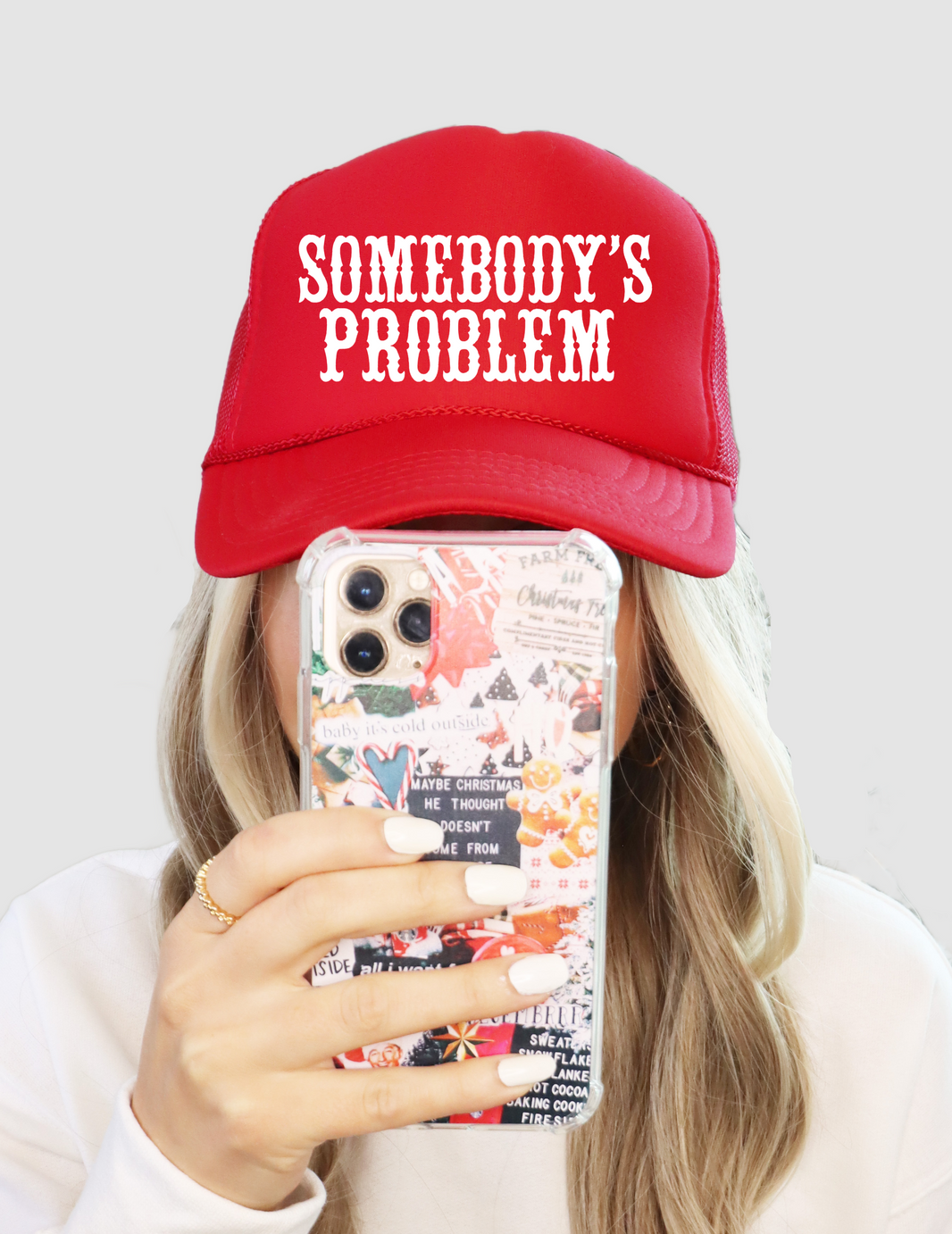 Somebody’s Problem Hat-Pink main image 0