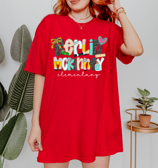 Comfort Colors or Bella Canvas Berlin McKinney Elementary Shirt