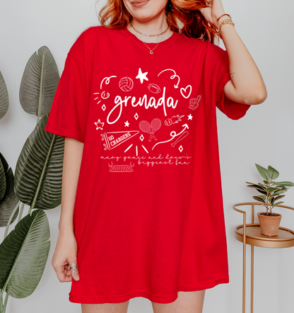 Custom Sport/Activity Collage Tee - Completely Customizable/ Biggest Fan Shirt