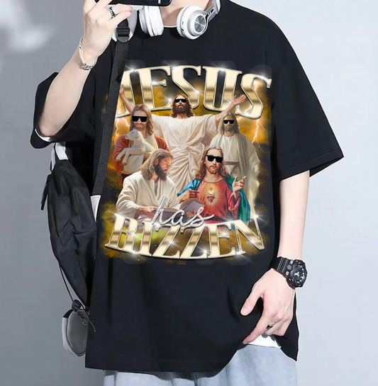 Easter Bella Canvas Soft Style or Comfort Colors Jesus Has Rizzen Tee/ Toddler, Youth, and Adult Sizes