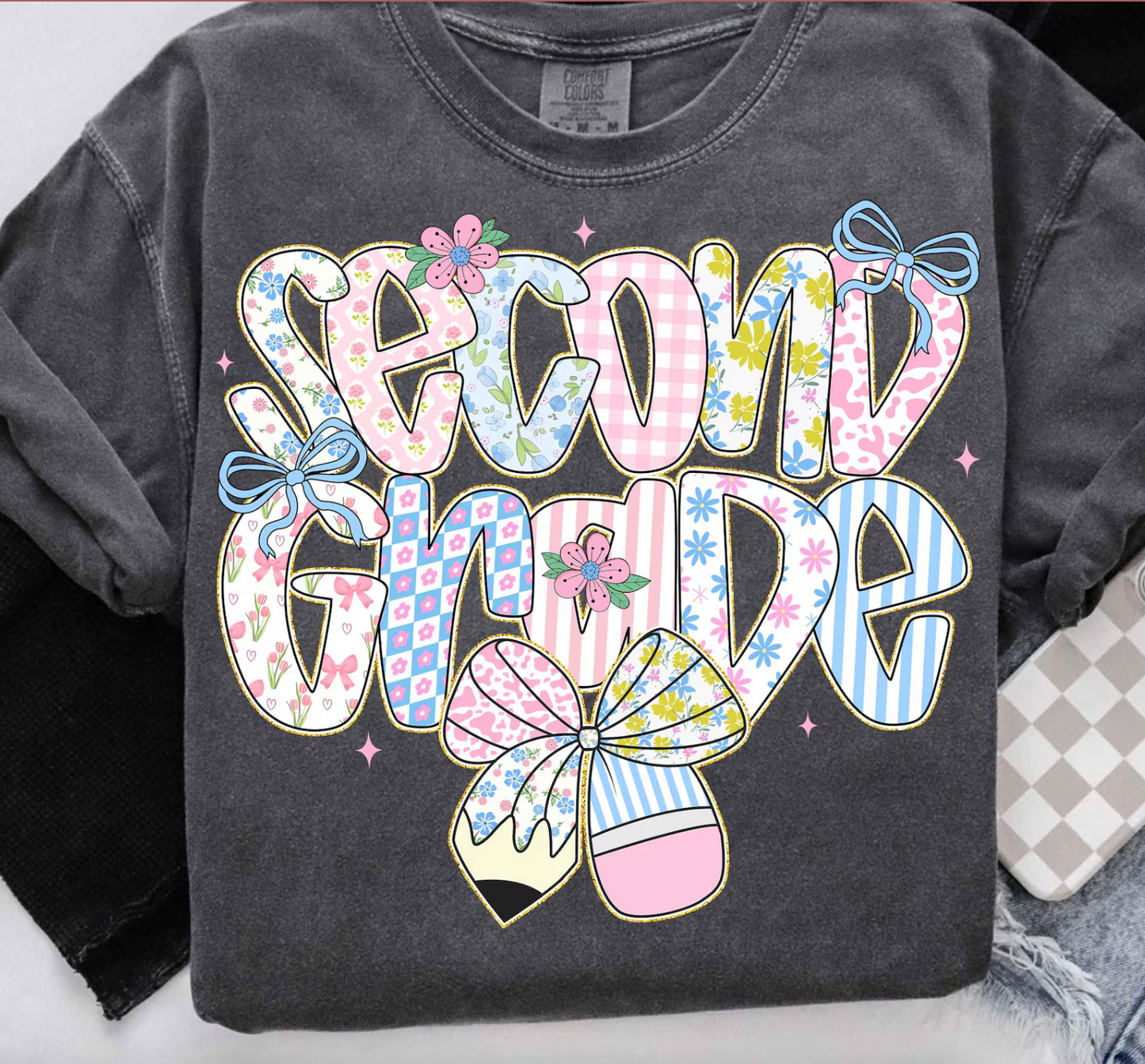 Back To School Students or Teachers Shirt/ All Grades Available/ Coquette Back To School