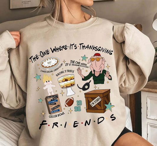 Gildan or Bella Canvas Geller Cup Champ Sweathirt/ Ross Is Done/ Friends Thanksgiving Shirt