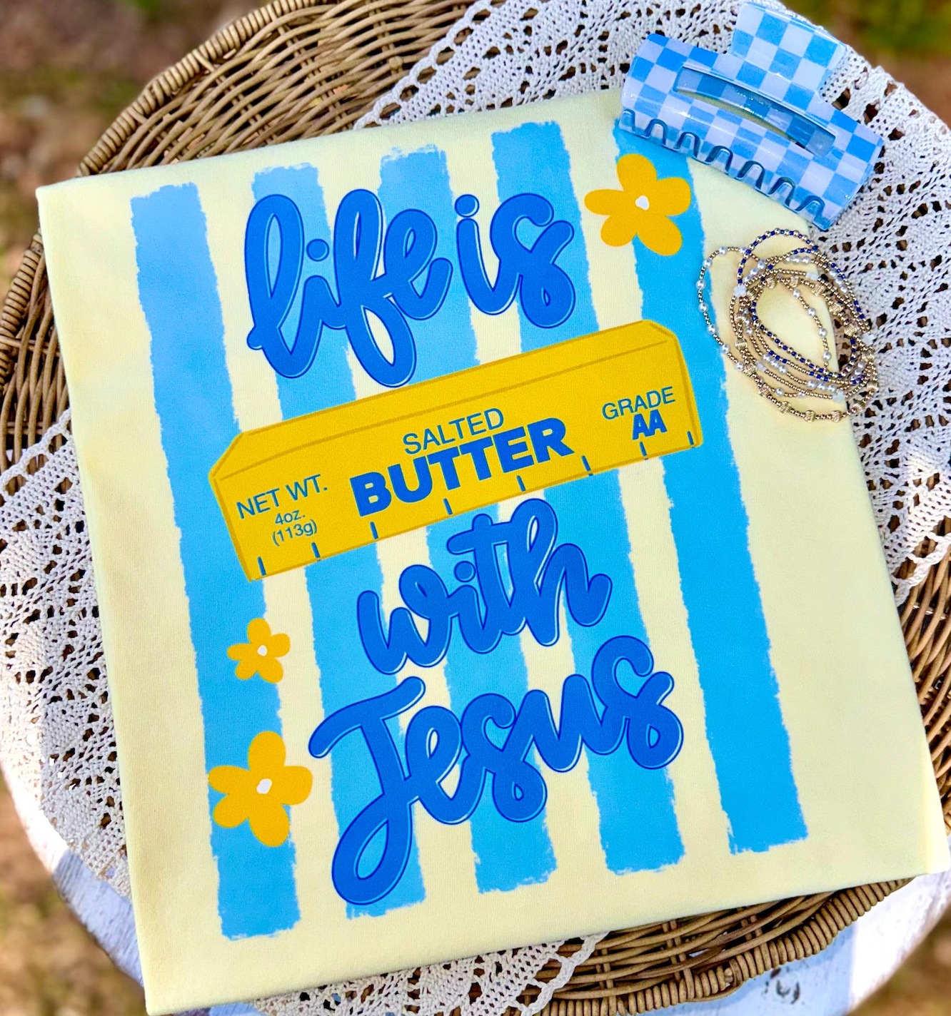Comfort Colors - Life is Butter With Jesus / Youth and Adult Sizes