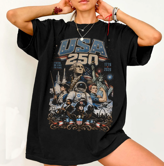 250 Years Drop - Comfort Colors or Gildan Softstyle Shirt/ Youth and Adult Sizes