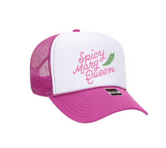 Spicy Marg Queen Hat/ Country Western Style Trucker Hat