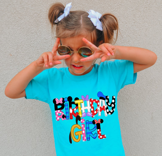 Birthday Girl Disney Vacation Shirt/ Magical Vacation Themed Shirt / Toddler, Youth, Adult Sizes/ Mommy and Me Vacation Tees