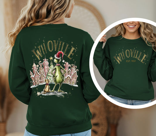 Whoville Front and Back Printed Sweatshirt
