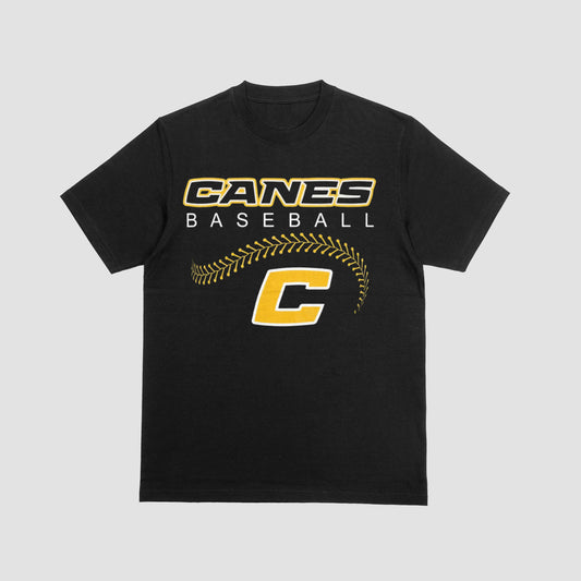 Bella Canvas, Next Level, or Comfort Colors Brand Canes Baseball Shirt/ Youth and Adult Sizing