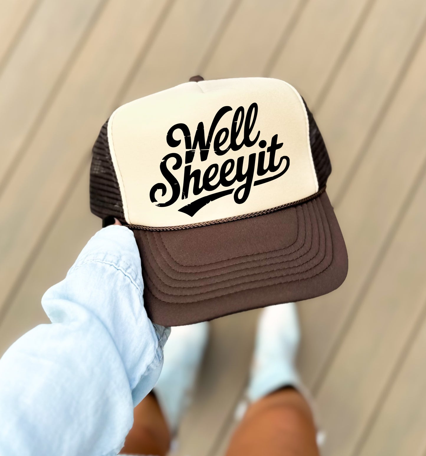 Well Sheeyit Funny Trucker Hat/ Summer Trucker Hats/ Pool Hats / Vacation Trucker Hat