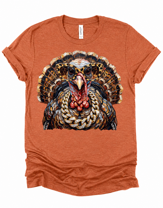 Bella Canvas Trendy Turkey Thanksgiving Shirt/Adult Sizes