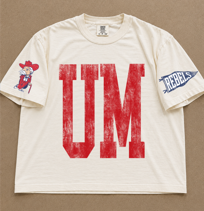 Custom Comfort Colors Ole Miss Spirit Wear Shirts/ Custom Boxy Crops