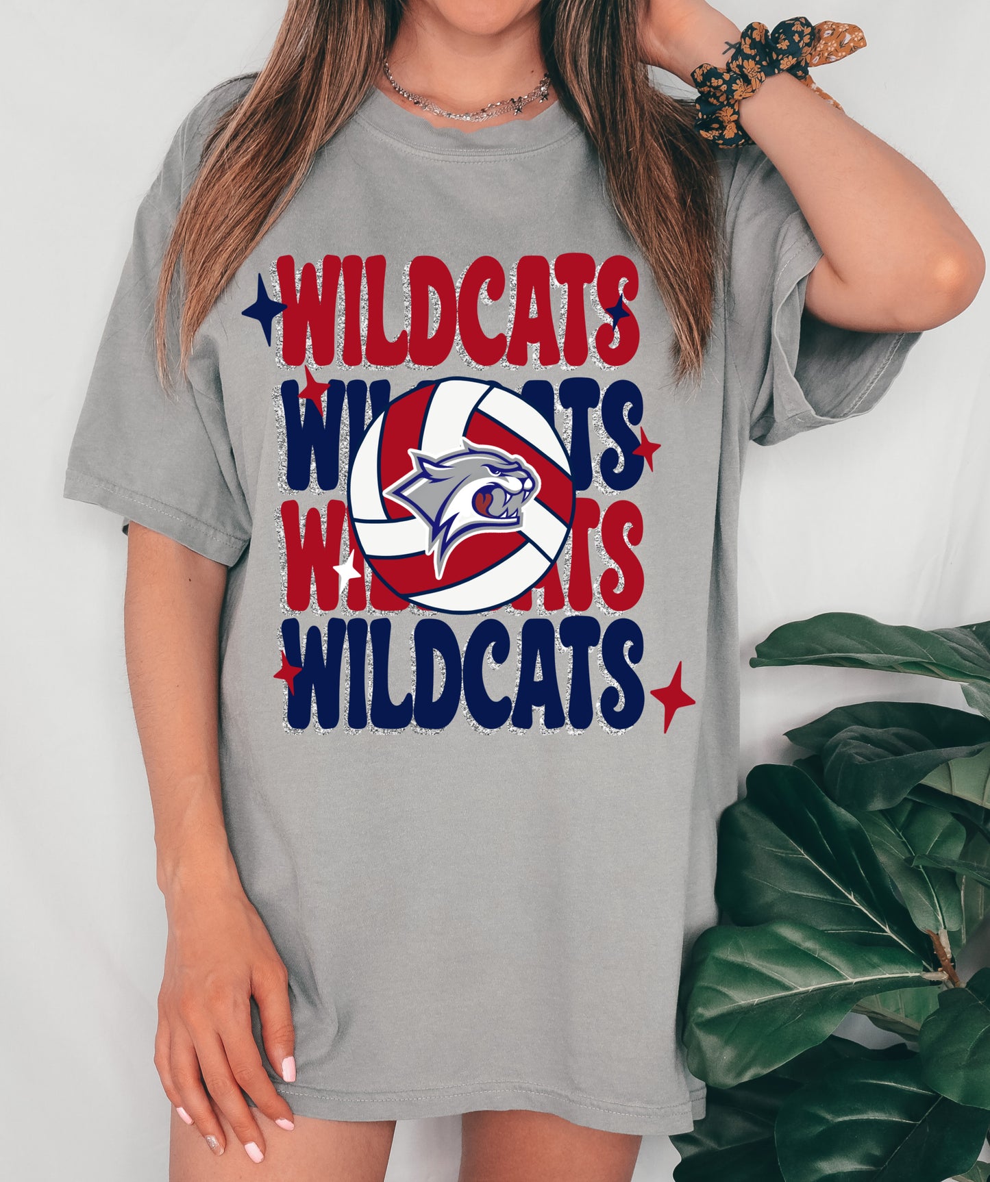 Cooter Wildcats Volleyball Comfort Colors Tee/ Youth and Adult Size Option
