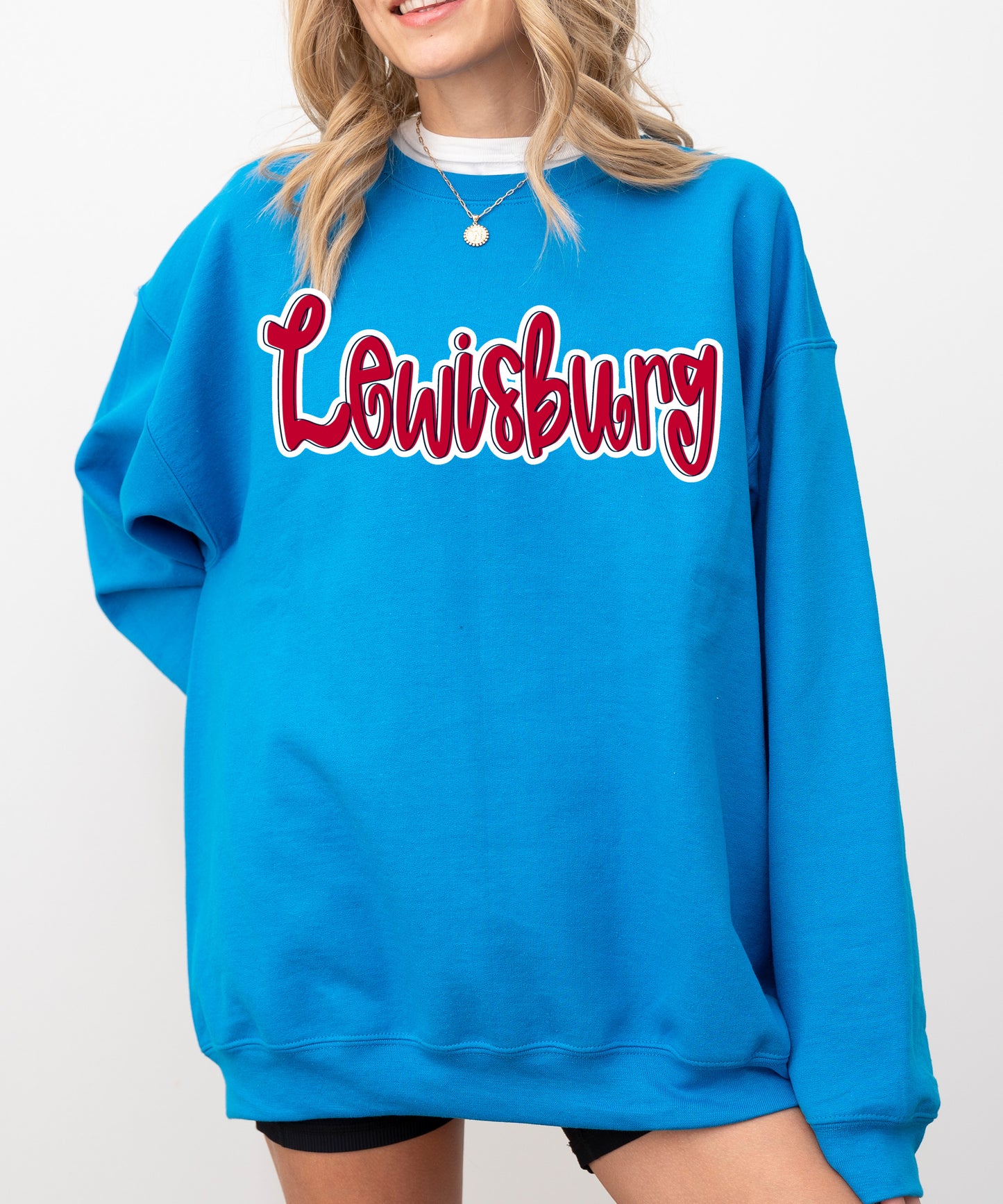 Lewisburg Cutesie Sweatshirt / Adult Sizes/ Lewisburg -Desoto County Schools