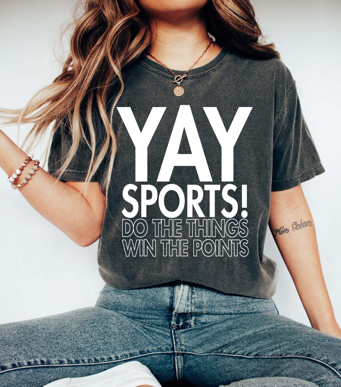 Comfort Colors or Bella Canvas - Funny Yay Sports - Do The Things Win The Points - Shirt