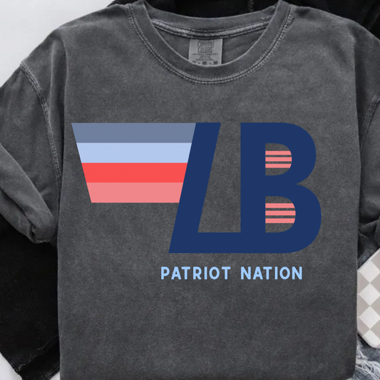 Pepper Comfort Colors - LMS Cheer Fundraiser - Lewisburg Patriot Nation Shirt