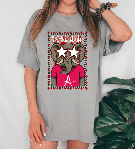 SPIRIT DROP -AL Mascot - Alabama Shirt - Comfort Colors -Youth and Adult Size Tee