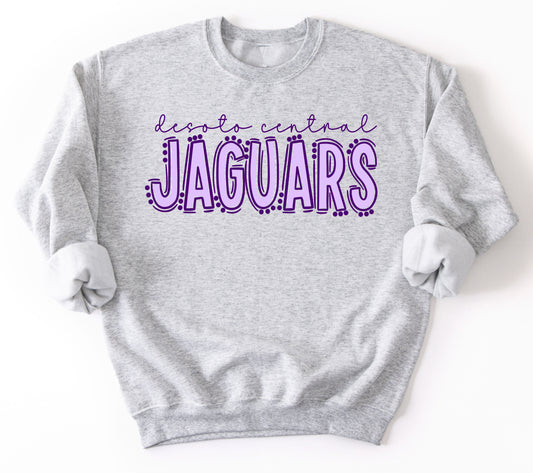 Desoto Central Jaguars Gildan or Bella Desoto Central Unisex Sweatshirt /  Youth and Adult Sizes/ Desoto County Schools / Mississippi School Shirt