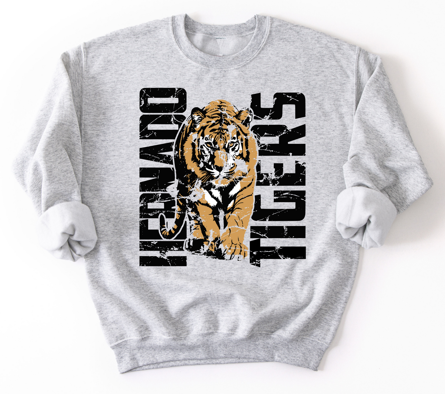 Gildan or Bella Canvas Hernando Tigers Sweatshirt / Youth and Adult Sizes/ Desoto County Schools / Mississippi School Shirt