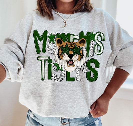 Memphis Tigers Baseball Sweatshirt - Gildan or Bella Canvas - Memphis Sweatshirt / Youth and Adult Sizes