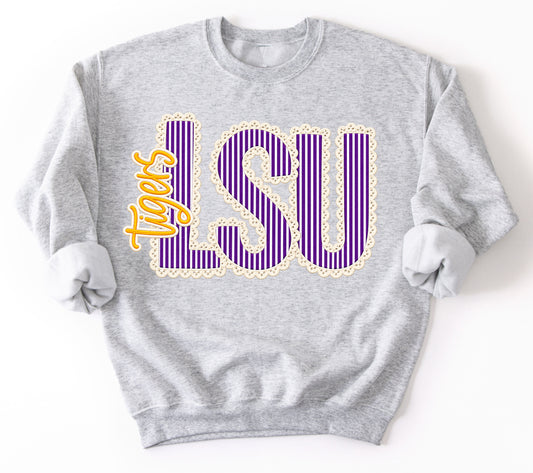 LSU  Sweathirt/ Youth and Adult Sizes