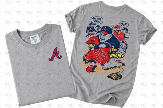 Front/Back - Walt Weiss is A BOSS Shirt/ Gildan Softstyle/ Go Braves/ Youth and Adult Sizes