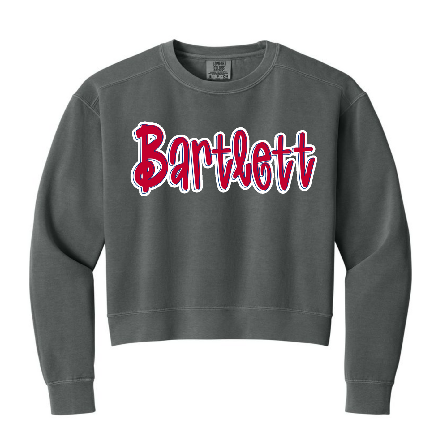 Comfort Colors Cropped Sweatshirt - Bartlett Panthers Adult Sizes