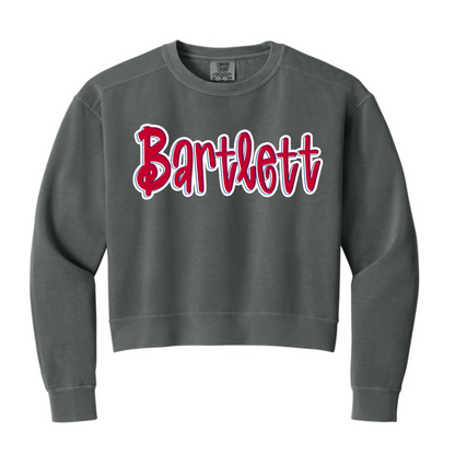 Comfort Colors Cropped Sweatshirt - Bartlett Panthers Adult Sizes
