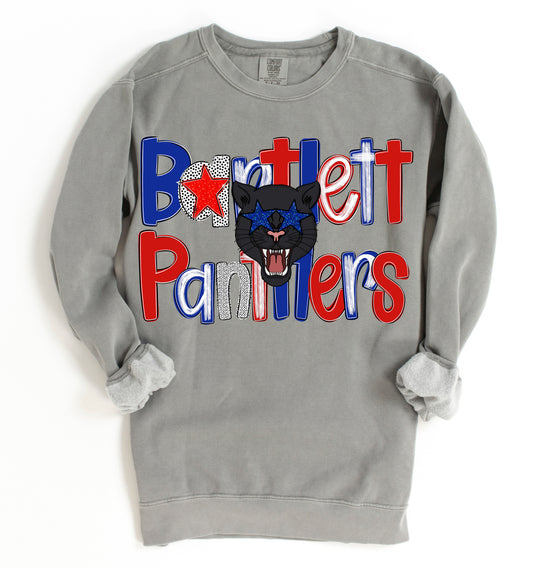 Bartlett Panthers Sweatshirt - Gildan, Comfort Colors or Bella Canvas/ Youth and Adult Size