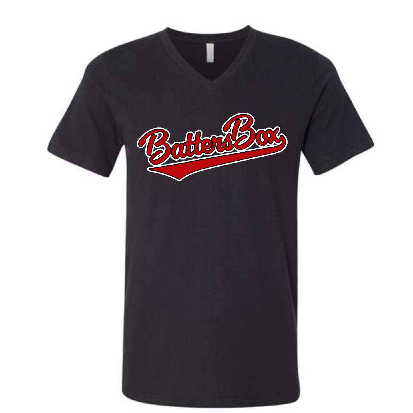 Batters Box V-Neck Tee Bella Softstyle / Adult Sizes