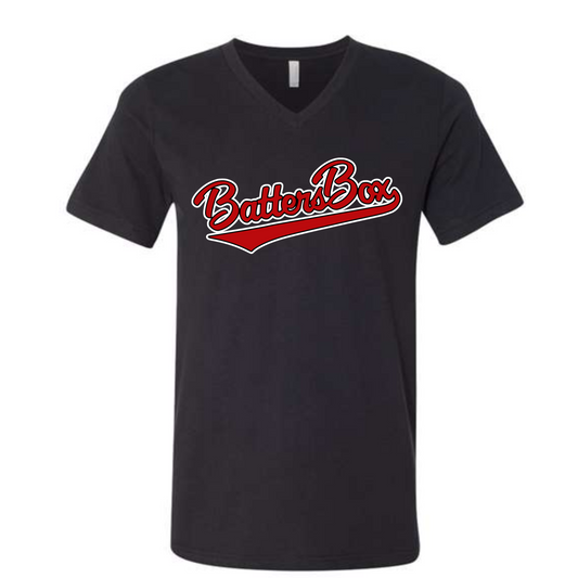 Batters Box V-Neck Tee Bella Softstyle / Adult Sizes